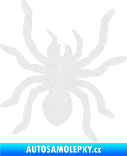 Samolepka Pavouk 014 pravá Ultra Metalic bílá