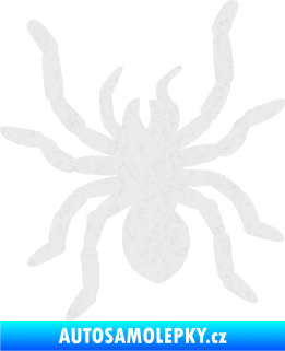 Samolepka Pavouk 014 levá Ultra Metalic bílá