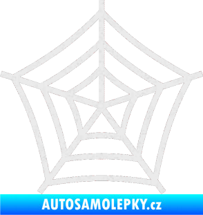 Samolepka Pavučina Ultra Metalic bílá
