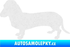 Samolepka Pes 094 levá Baset Ultra Metalic bílá