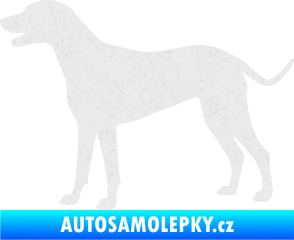 Samolepka Pes 095 levá Dalmatin Ultra Metalic bílá