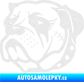Samolepka Pes 097 levá Buldok Ultra Metalic bílá