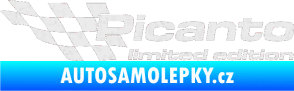 Samolepka Picanto limited edition levá Ultra Metalic bílá