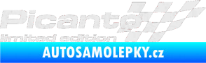 Samolepka Picanto limited edition pravá Ultra Metalic bílá