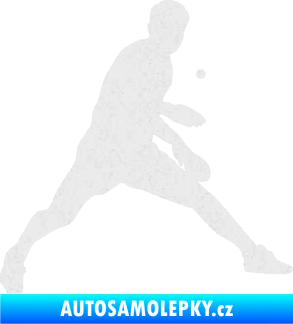 Samolepka Ping pong 002 pravá Ultra Metalic bílá