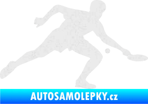 Samolepka Ping pong 001 pravá Ultra Metalic bílá