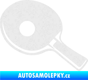 Samolepka Ping pong pálka levá Ultra Metalic bílá