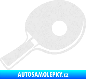 Samolepka Ping pong pálka pravá Ultra Metalic bílá