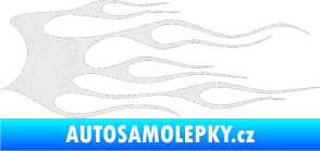Samolepka Plameny 018 Ultra Metalic bílá