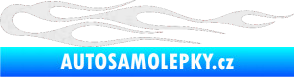 Samolepka Plameny 024 Ultra Metalic bílá