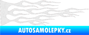 Samolepka Plameny 030 Ultra Metalic bílá