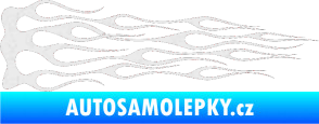 Samolepka Plameny 046 Ultra Metalic bílá