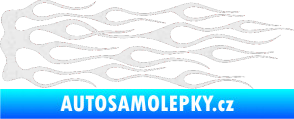 Samolepka Plameny 047 Ultra Metalic bílá