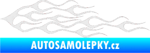 Samolepka Plameny 052 Ultra Metalic bílá