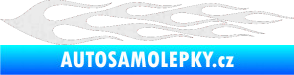 Samolepka Plameny 061 Ultra Metalic bílá