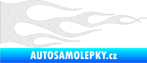 Samolepka Plameny 090 Ultra Metalic bílá