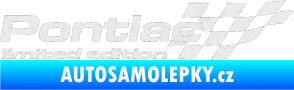 Samolepka Pontiac limited edition pravá Ultra Metalic bílá