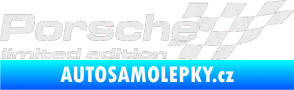 Samolepka Porsche limited edition pravá Ultra Metalic bílá