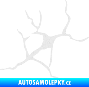 Samolepka Prasklina 004 Ultra Metalic bílá