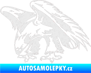 Samolepka Predators 001 levá orel Ultra Metalic bílá