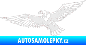 Samolepka Predators 028 levá sup Ultra Metalic bílá