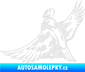 Samolepka Predators 071 levá sup Ultra Metalic bílá
