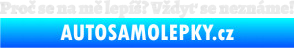 Samolepka Proč se na mě lepíš? Vždyť se neznáme! 002 Ultra Metalic bílá