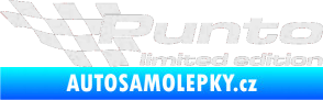 Samolepka Punto limited edition levá Ultra Metalic bílá