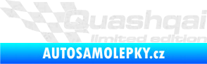 Samolepka Quashqai limited edition levá Ultra Metalic bílá