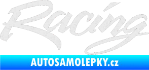 Samolepka Racing 001 Ultra Metalic bílá