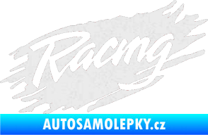 Samolepka Racing 002 Ultra Metalic bílá