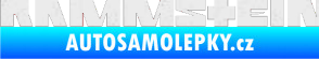 Samolepka Rammstein 001 Ultra Metalic bílá