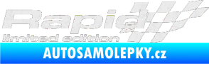 Samolepka Rapid limited edition pravá Ultra Metalic bílá