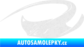 Samolepka Rejnok 002 levá Ultra Metalic bílá