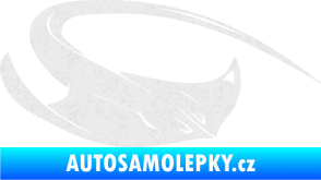 Samolepka Rejnok 002 pravá Ultra Metalic bílá