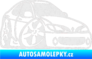 Samolepka Renault Megane karikatura pravá Ultra Metalic bílá