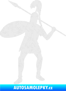 Samolepka Římský voják levá Ultra Metalic bílá