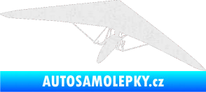 Samolepka Rogalo 001 pravá Ultra Metalic bílá