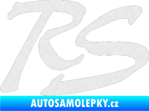 Samolepka RS nápis 002 Ultra Metalic bílá