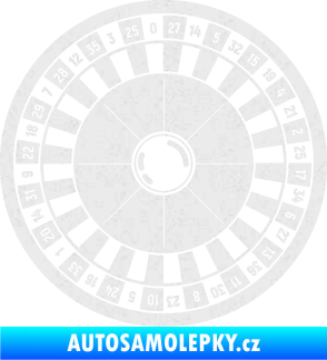 Samolepka Ruleta kolo 001 Ultra Metalic bílá