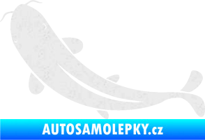 Samolepka Ryba 001 levá Ultra Metalic bílá