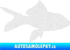 Samolepka Ryba 002 pravá Ultra Metalic bílá