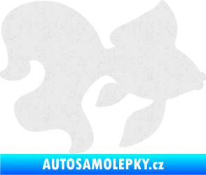 Samolepka Ryba 019 pravá závojnatka Ultra Metalic bílá
