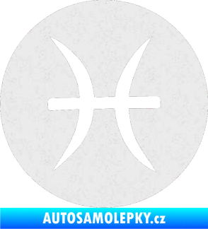 Samolepka Ryby 001 - horoskop Ultra Metalic bílá
