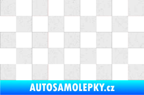 Samolepka Šachovnice 001 Ultra Metalic bílá