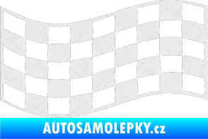 Samolepka Šachovnice 010 Ultra Metalic bílá