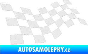 Samolepka Šachovnice 013 Ultra Metalic bílá