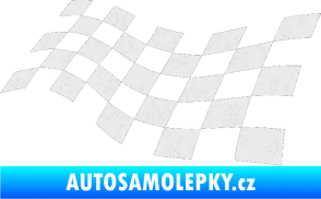 Samolepka Šachovnice 014 Ultra Metalic bílá