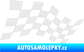 Samolepka Šachovnice 015 Ultra Metalic bílá