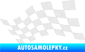 Samolepka Šachovnice 016 Ultra Metalic bílá